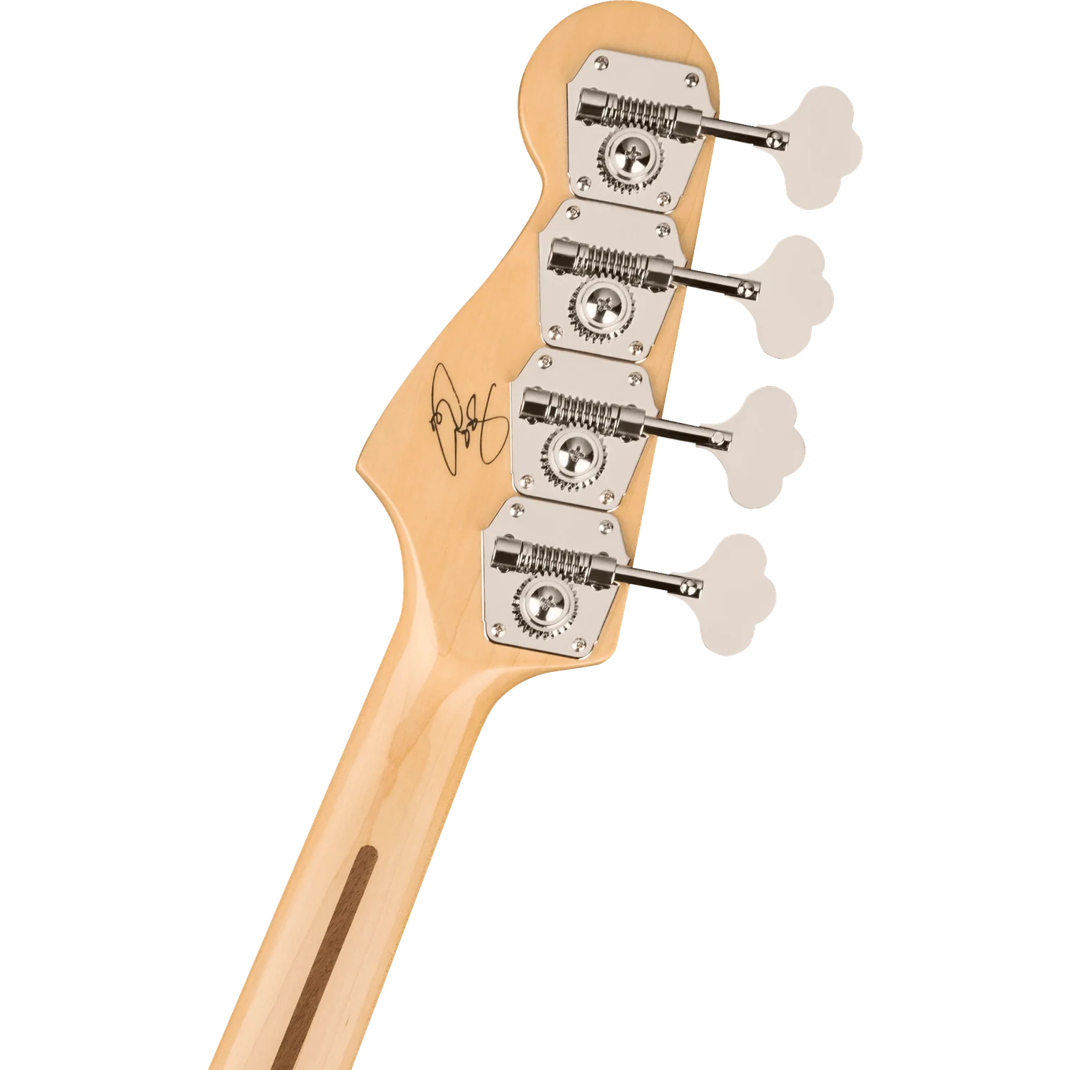 Fender U.S.A. Geddy Lee Jazz Bass Guitar, Maple Fingerboard, Black - Image 5