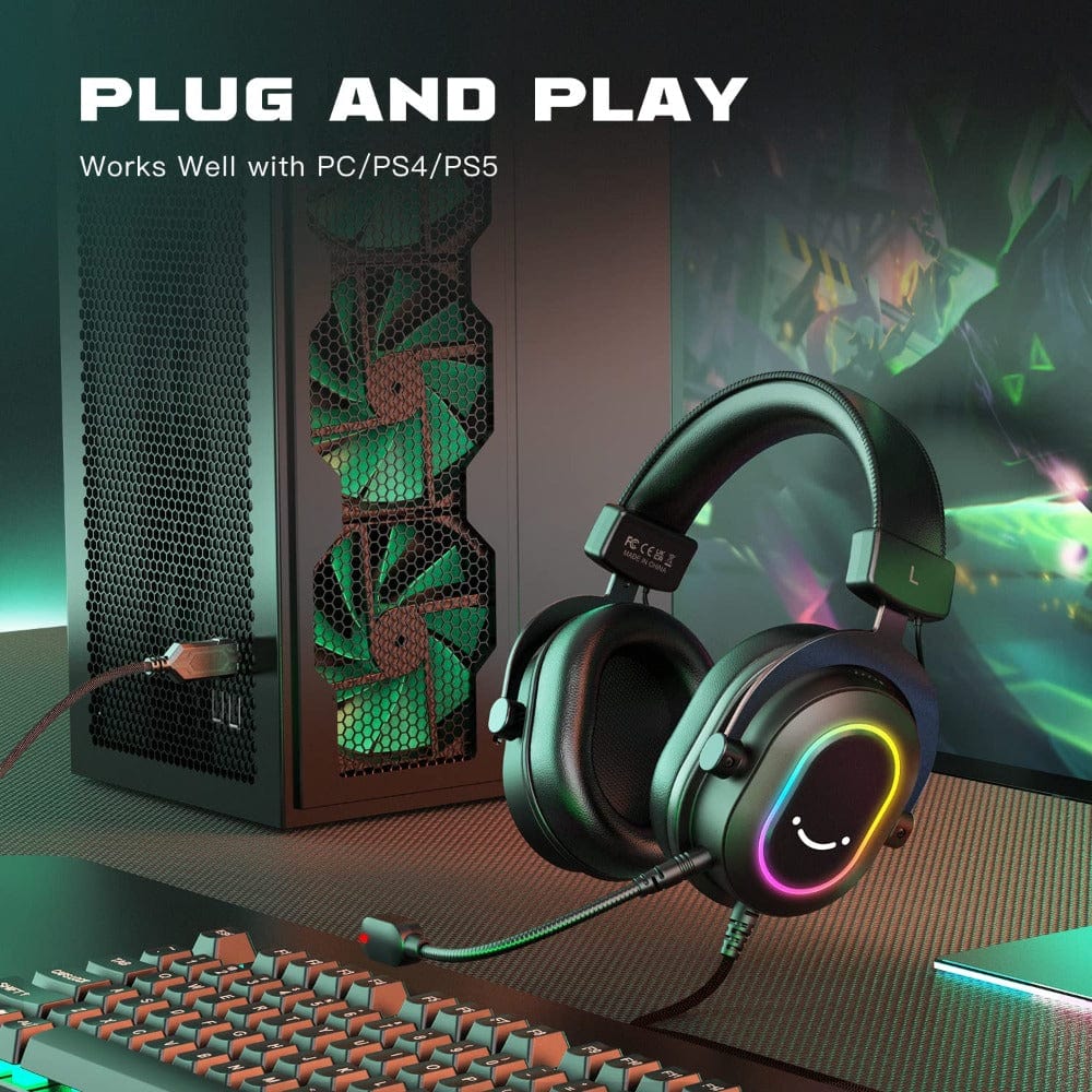 Fifine H6-7.1 Surround Sound RGB Wired Gaming Headphone - Image 6