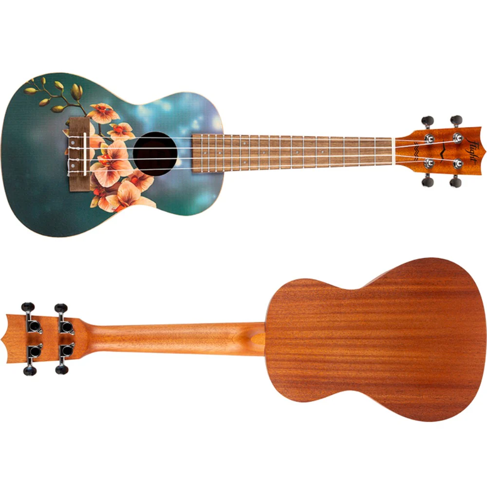 Flight AUC33 Orchid Concert Ukulele with Bag - Image 4