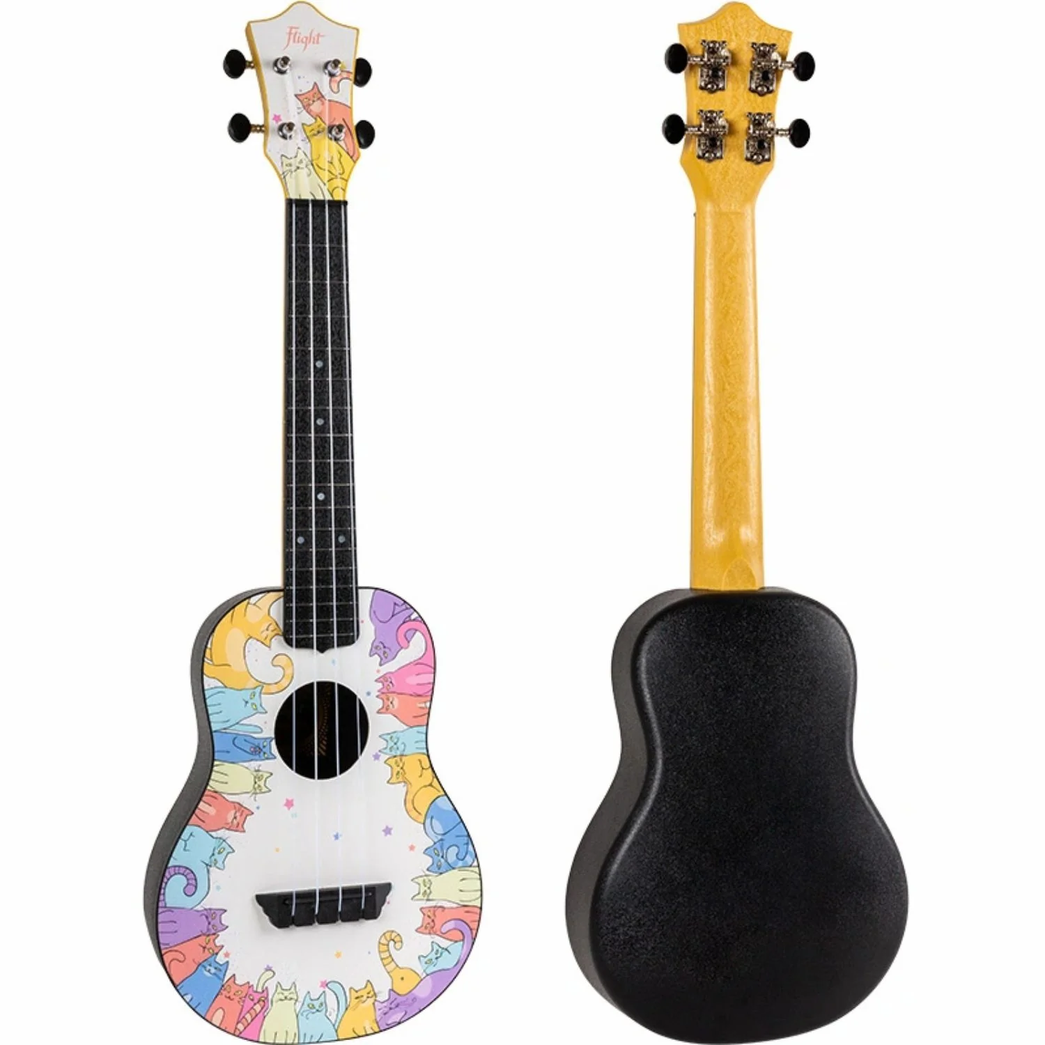 Flight Kitty TUC Travel Concert Ukulele with Bag - Image 2