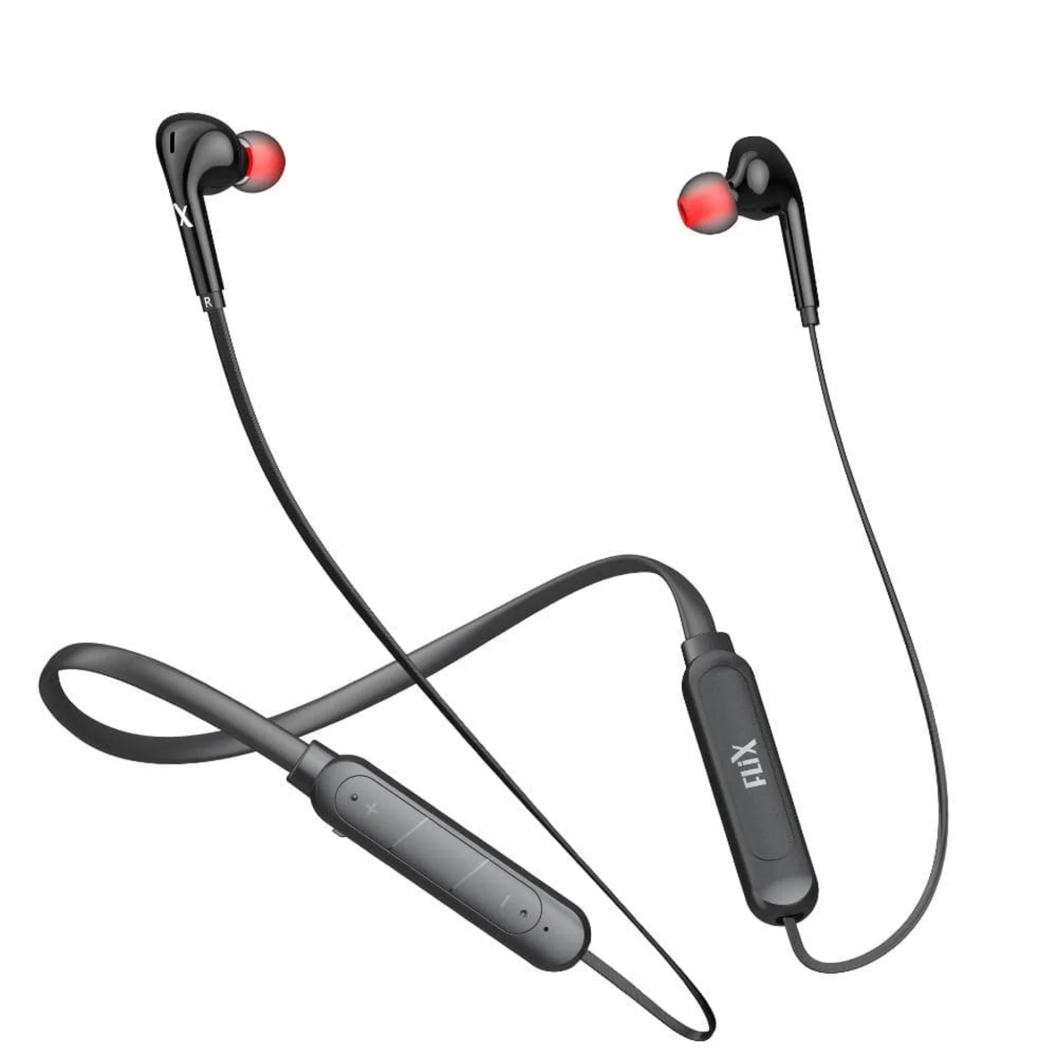 FLiX (Beetel) Blaze Bluetooth v5.0 Wireless In Ear Comfortable Sports Neckband - Black