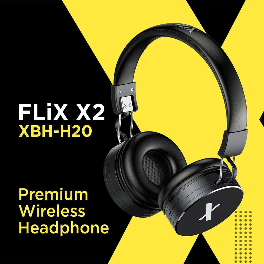 FLiX (Beetel) X2 Bluetooth v5.0 On Ear Wireless Headphone - Black - Image 6