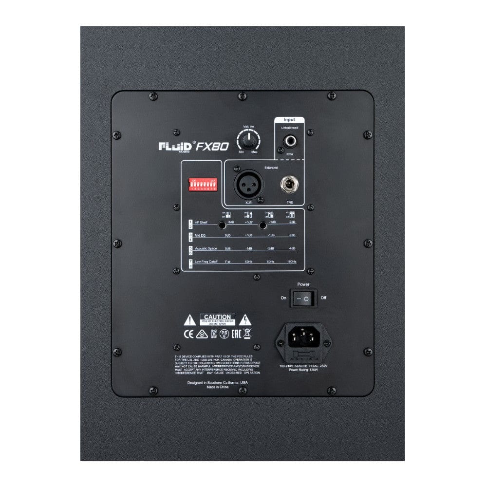 Fluid Audio FX80 8-inch 2-Way Active Studio Monitor Speaker - Image 5