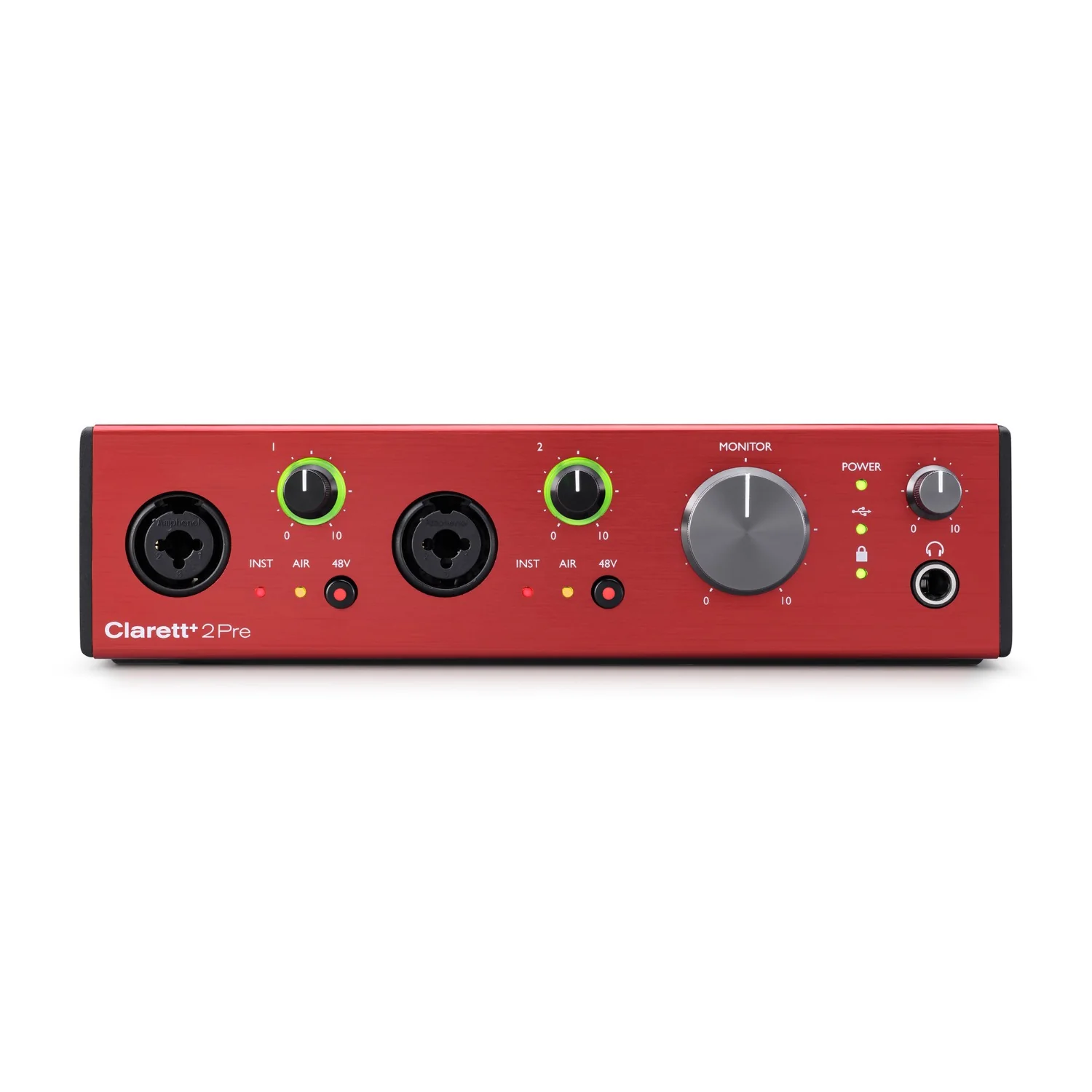 Focusrite Clarett 2Pre 10-In, 4-Out Thunderbolt Audio Interface - Image 3