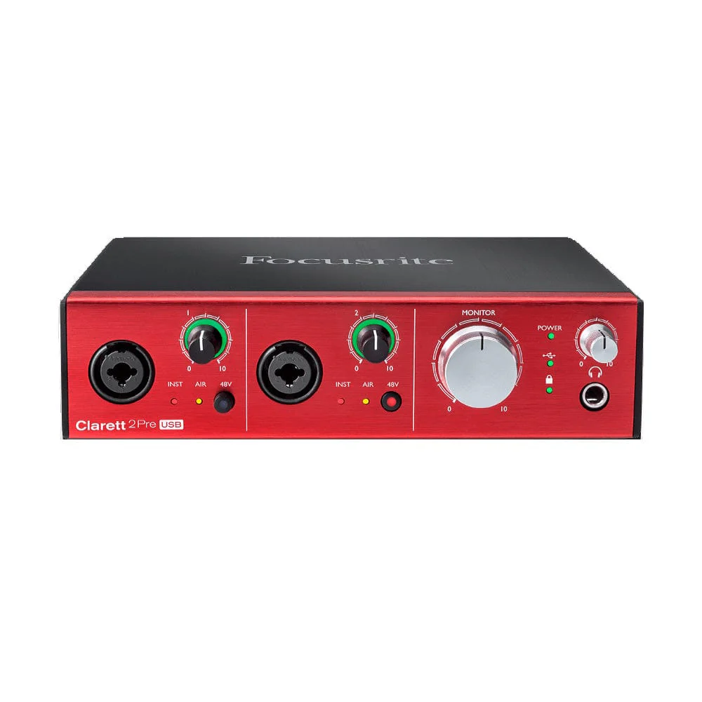 Focusrite Clarett 2Pre 10-In, 4-Out USB Audio Interface - Image 2