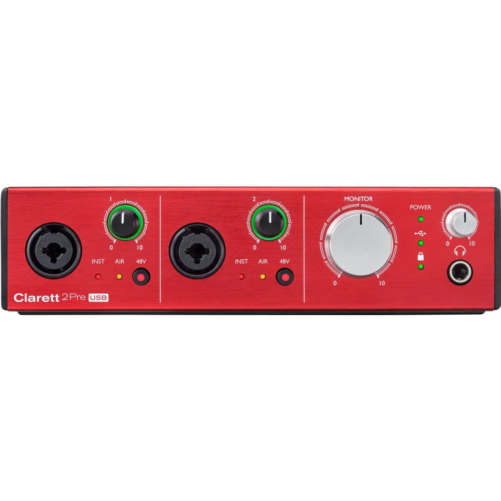 Focusrite Clarett 2Pre 10-In, 4-Out USB Audio Interface - Image 3
