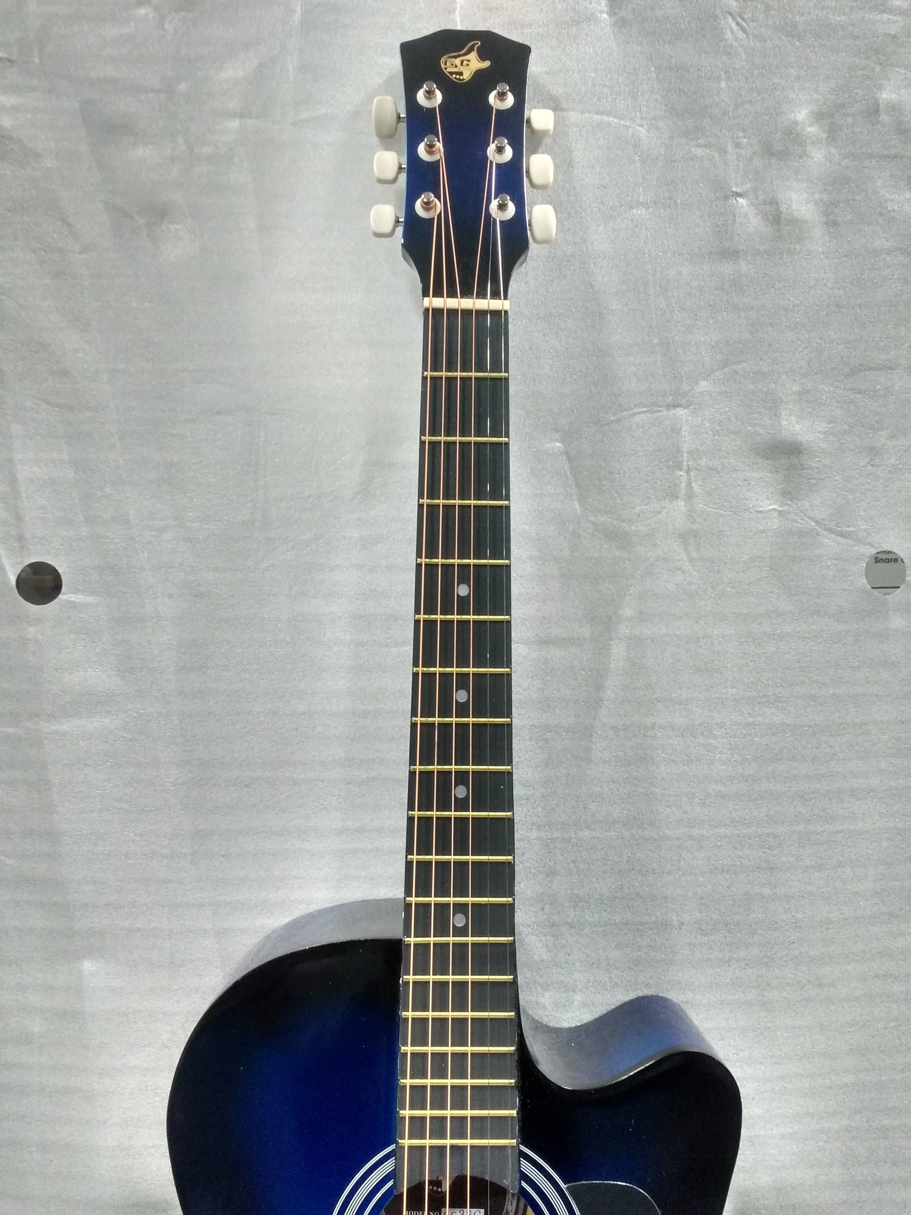 GC 38C Acoustic Guitar with Truss Rod - Blue Burst - Open Box B Stock - Image 5