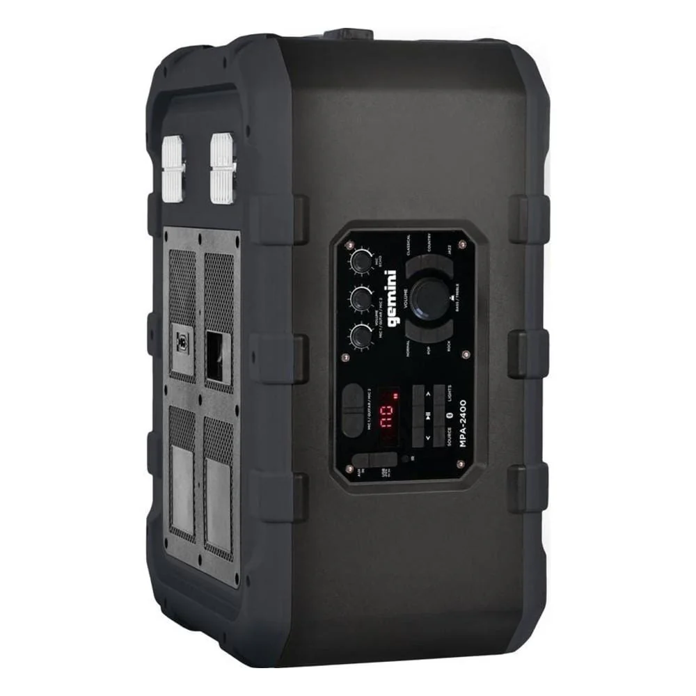Gemini MPA-2400 Rechargeable Weather Resistant Trolley Speaker - Image 9
