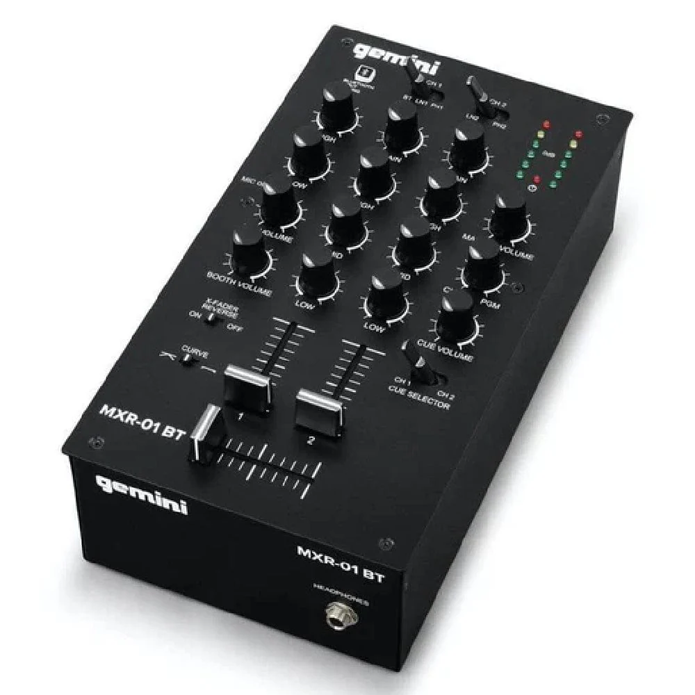 Gemini MXR 01 BT 2-Channel Professional DJ Mixer With Bluetooth Input - Image 5