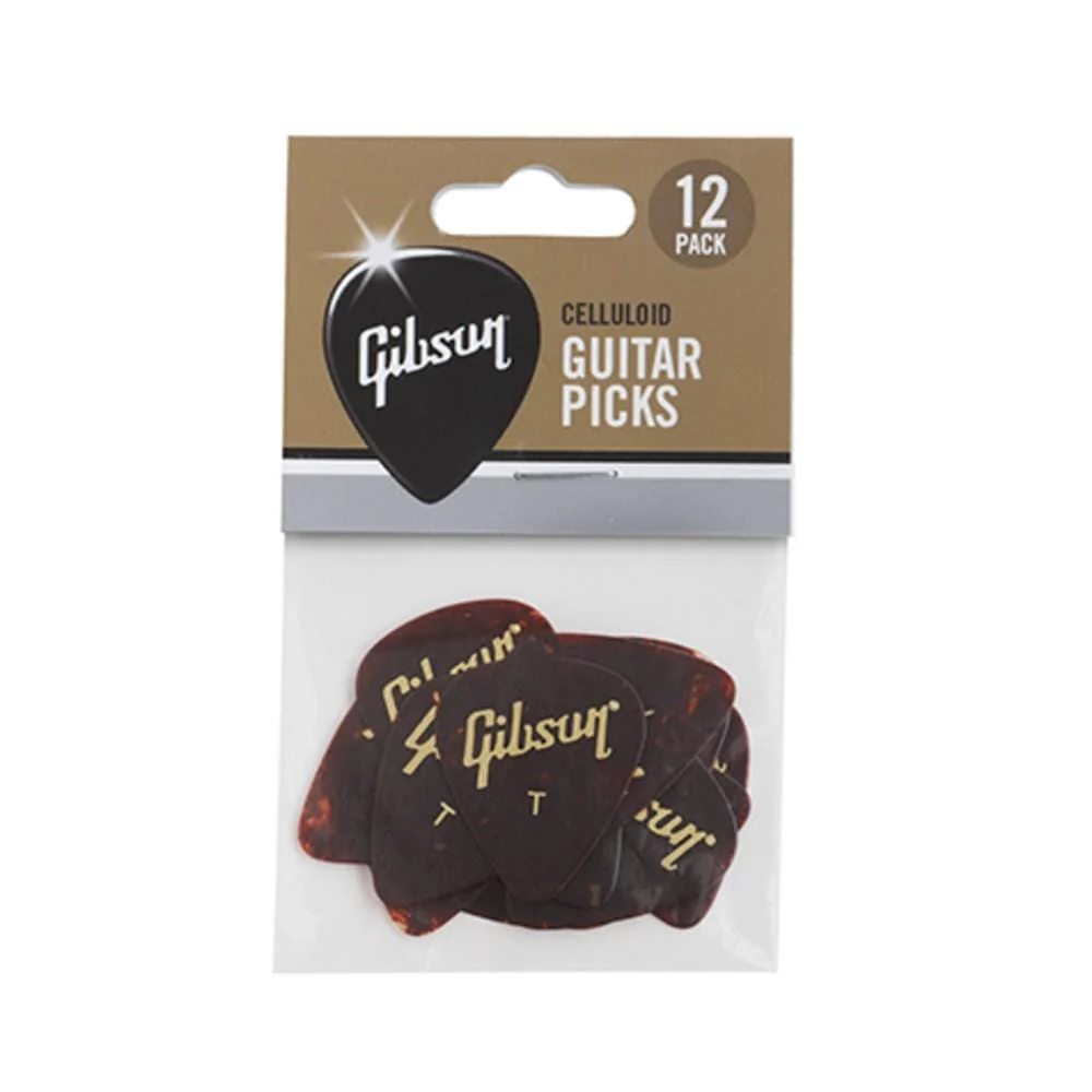 Gibson APRT12-74 Tortoise Guitar Picks- Pack of 12 - Image 8