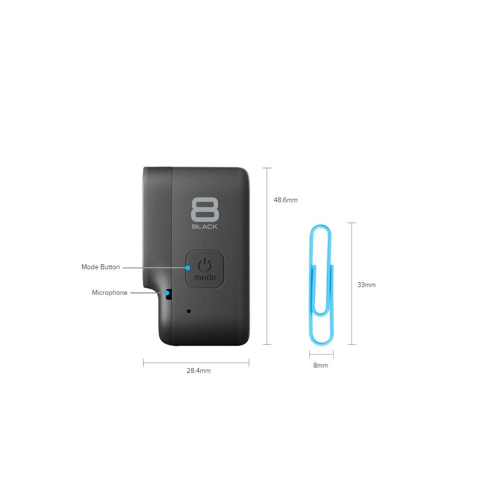 GoPro Hero 8 Hypersmooth Streamlined 4k Action Camera With Extra Battery and Charger- Black with 2 Year Warranty - Image 6