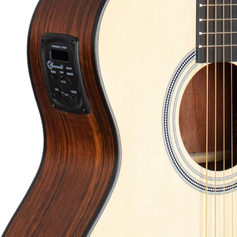Granada GL242C - CEQ 6 String Electro Acoustic Guitar - Natural Matt - Image 2