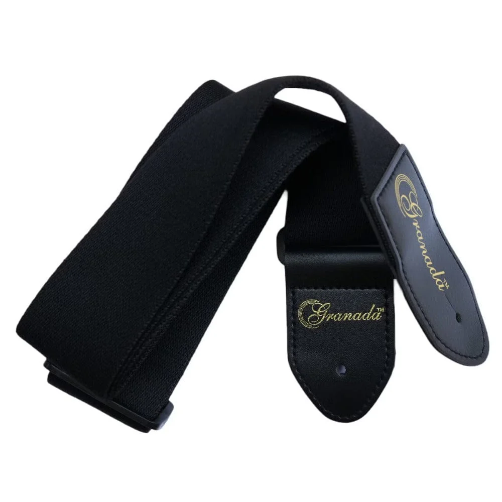 Granada GS04 Guitar Strap - Black - Image 2