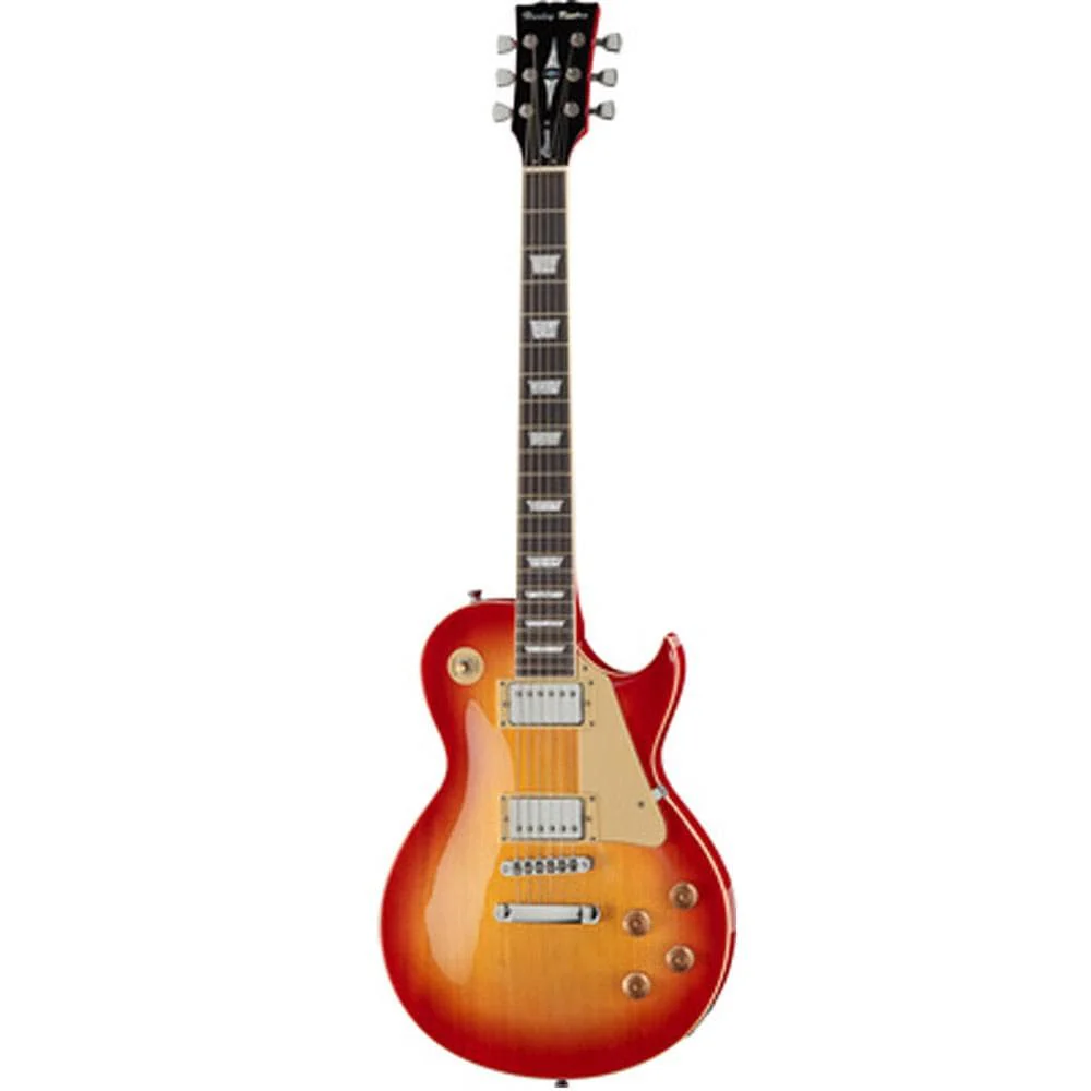 Harley Benton SC-450 CB Classic Series 6 String Electric Guitar - Cherry Burst High Gloss