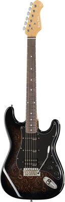 Harley Benton ST-70 Black Paisley