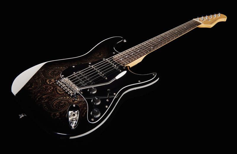 Harley Benton ST-70 Black Paisley - Image 11