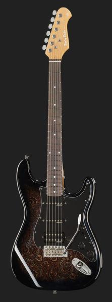 Harley Benton ST-70 Black Paisley - Image 3