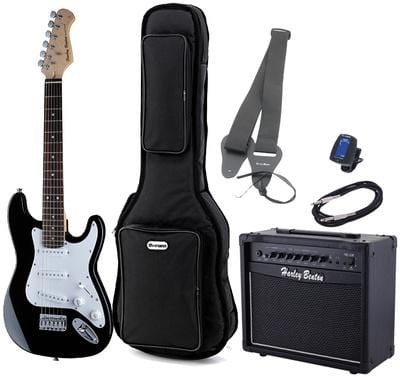 Harley Benton ST-Mini BK Bundle 1