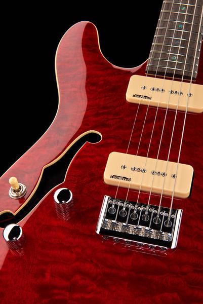 Harley Benton TE-90QM LH Trans Red - Image 9