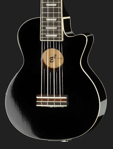 Harley Benton UK-L100E BK Soprano Ukulele - Image 4