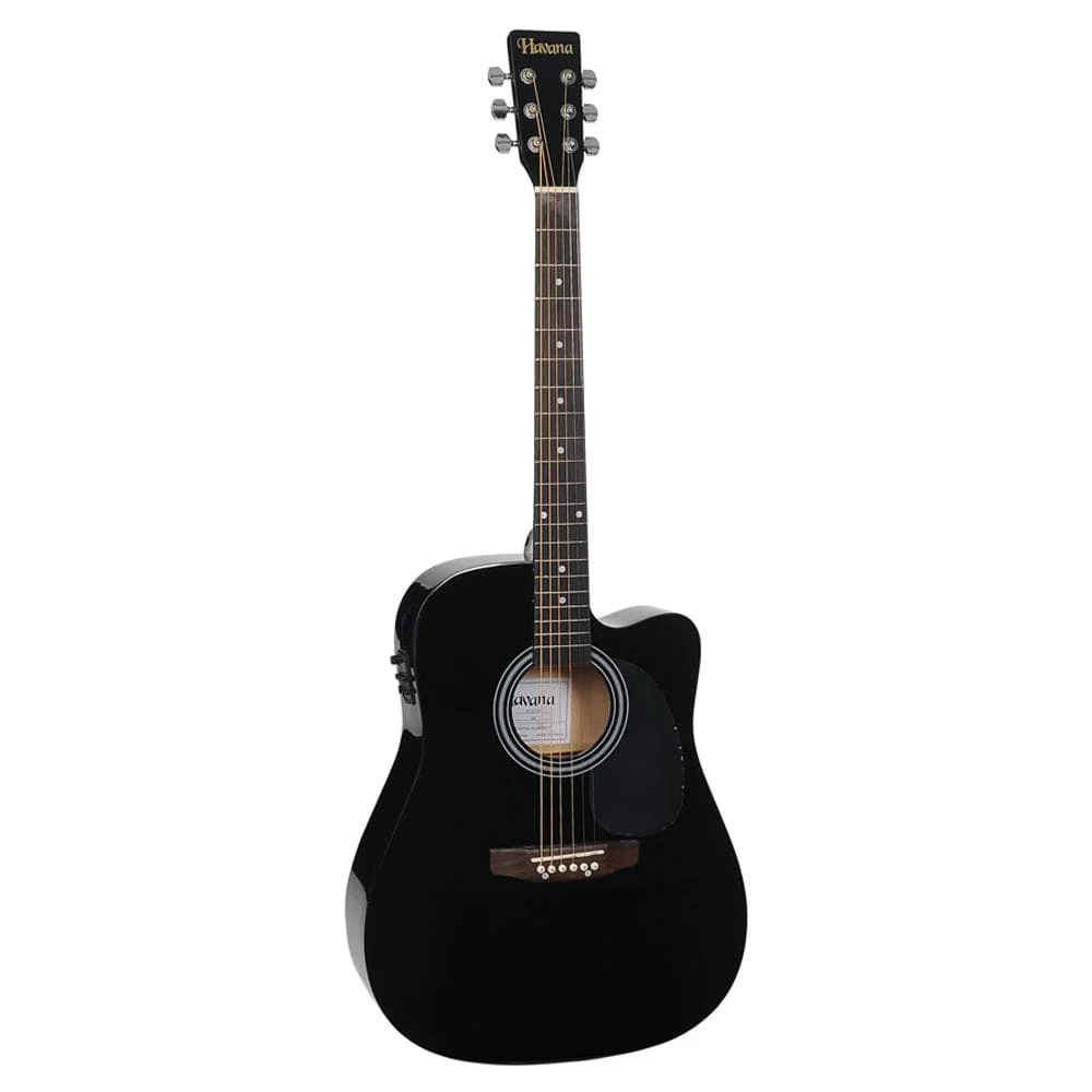 Havana 41-Inch Cutaway Electro Acoustic Guitar with 5 Band EQ & GT-3 Tuner - Image 2