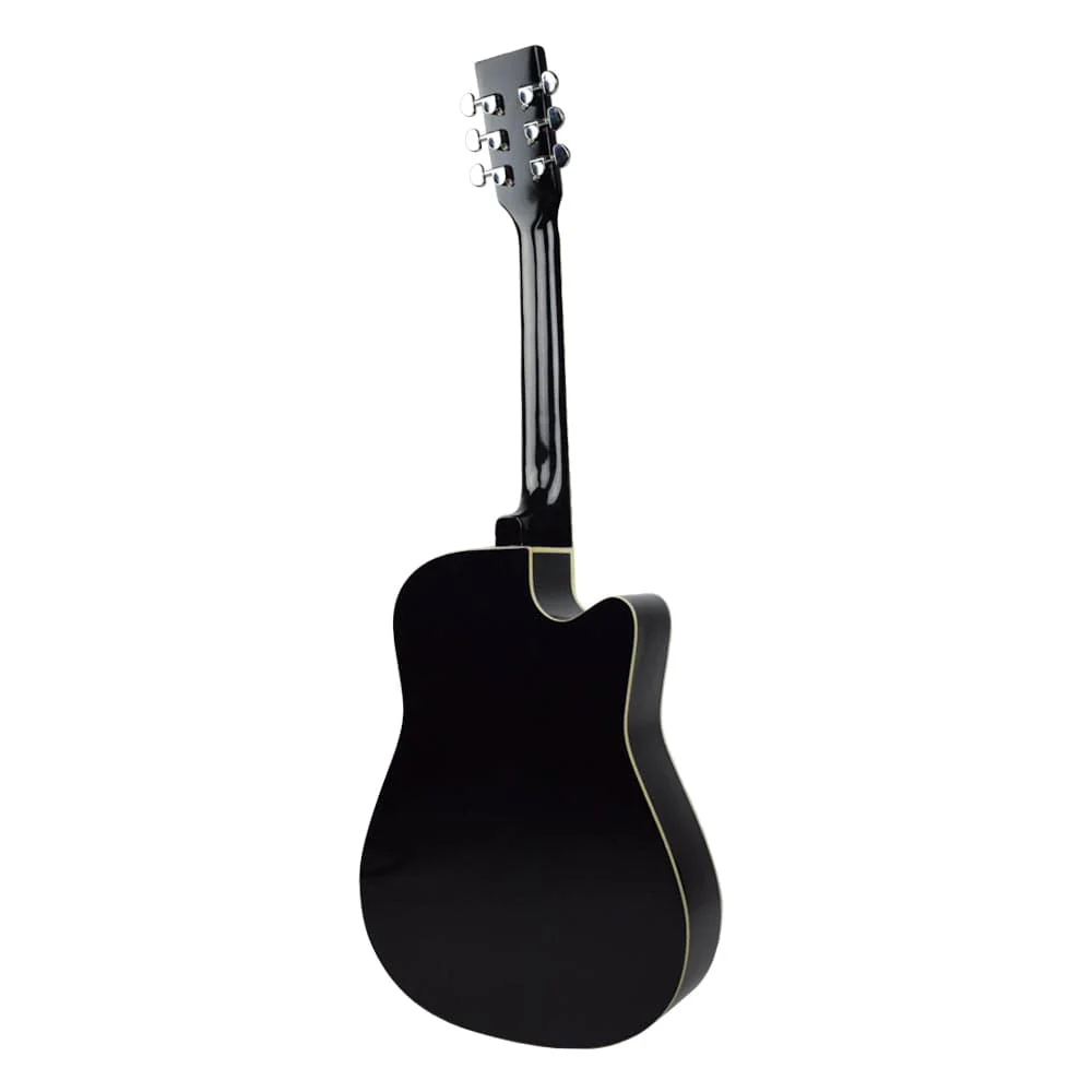 Henrix 38C 38 Inch Cutaway Acoustic Guitar with Dual Action Truss Rod, Gigbag, Picks, String Set, Strap, Cloth & Ebook - Image 101