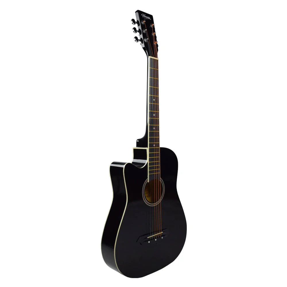Henrix 38C 38 Inch Cutaway Acoustic Guitar with Dual Action Truss Rod, Gigbag, Picks, String Set, Strap, Cloth & Ebook - Image 97