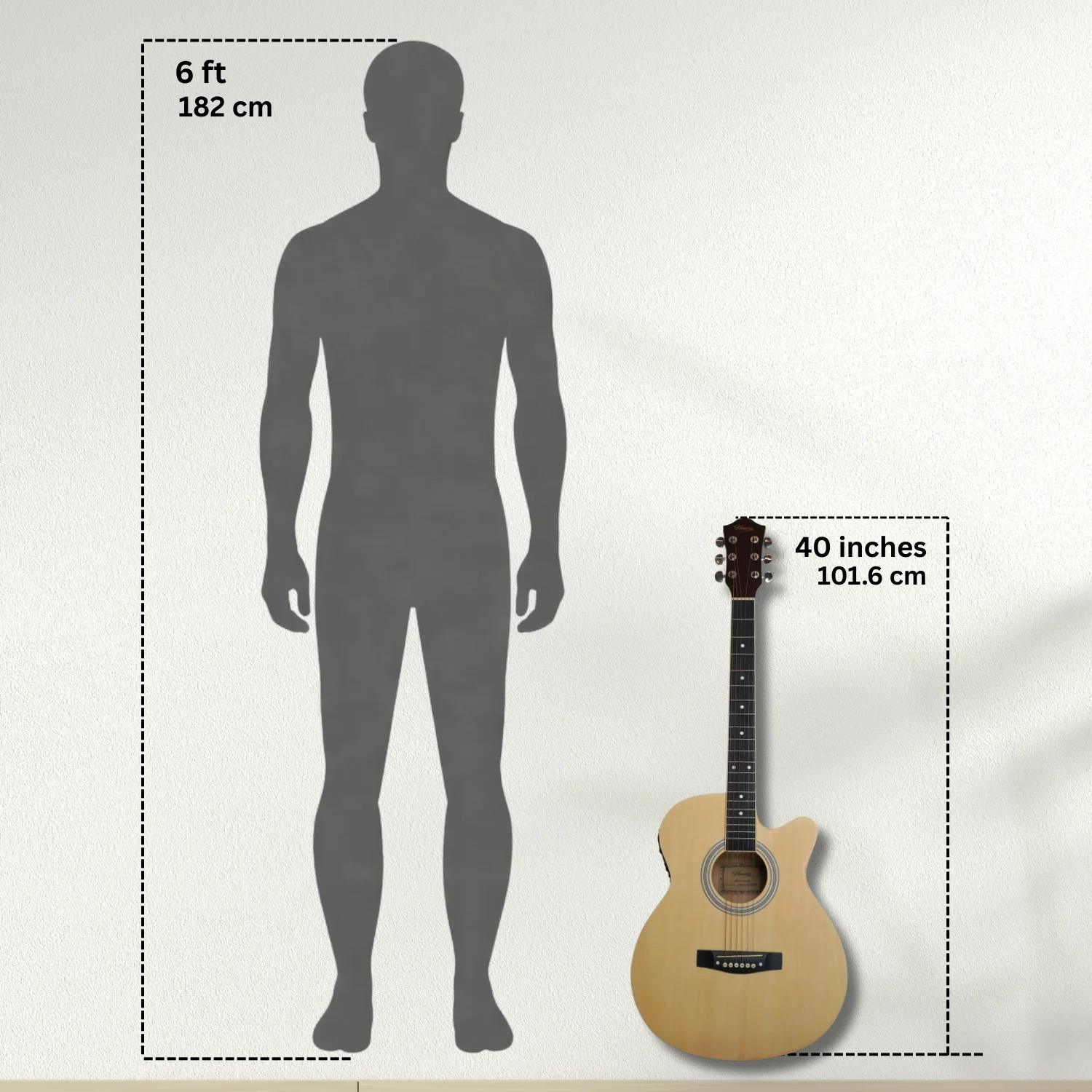 Henrix PRO 40C 40-Inch Cutaway Acoustic Guitar with Dual Action Truss Rod, Gigbag, Picks, String Set, Strap, Cloth & Ebook - Image 17