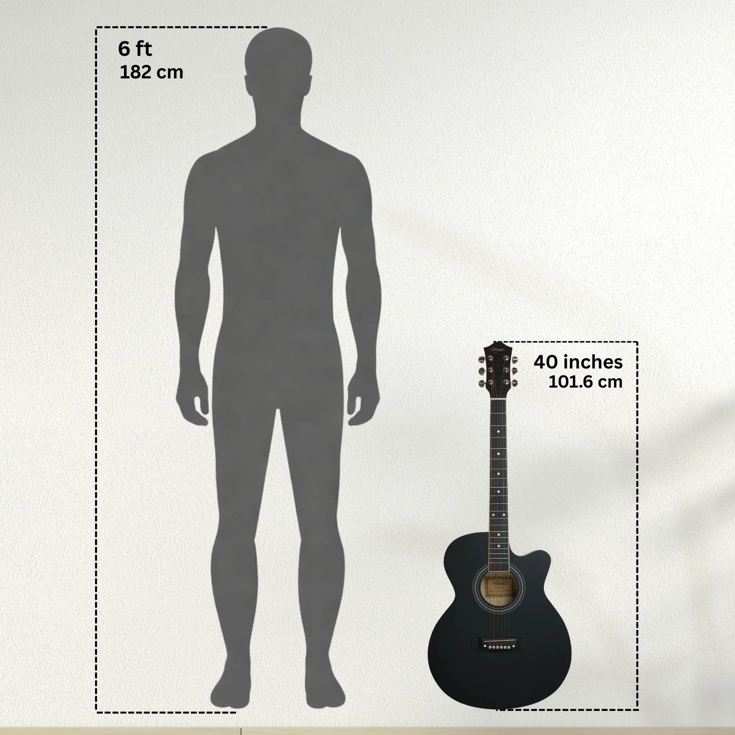 Henrix PRO 40C 40-Inch Cutaway Acoustic Guitar with Dual Action Truss Rod, Gigbag, Picks, String Set, Strap, Cloth & Ebook - Image 27