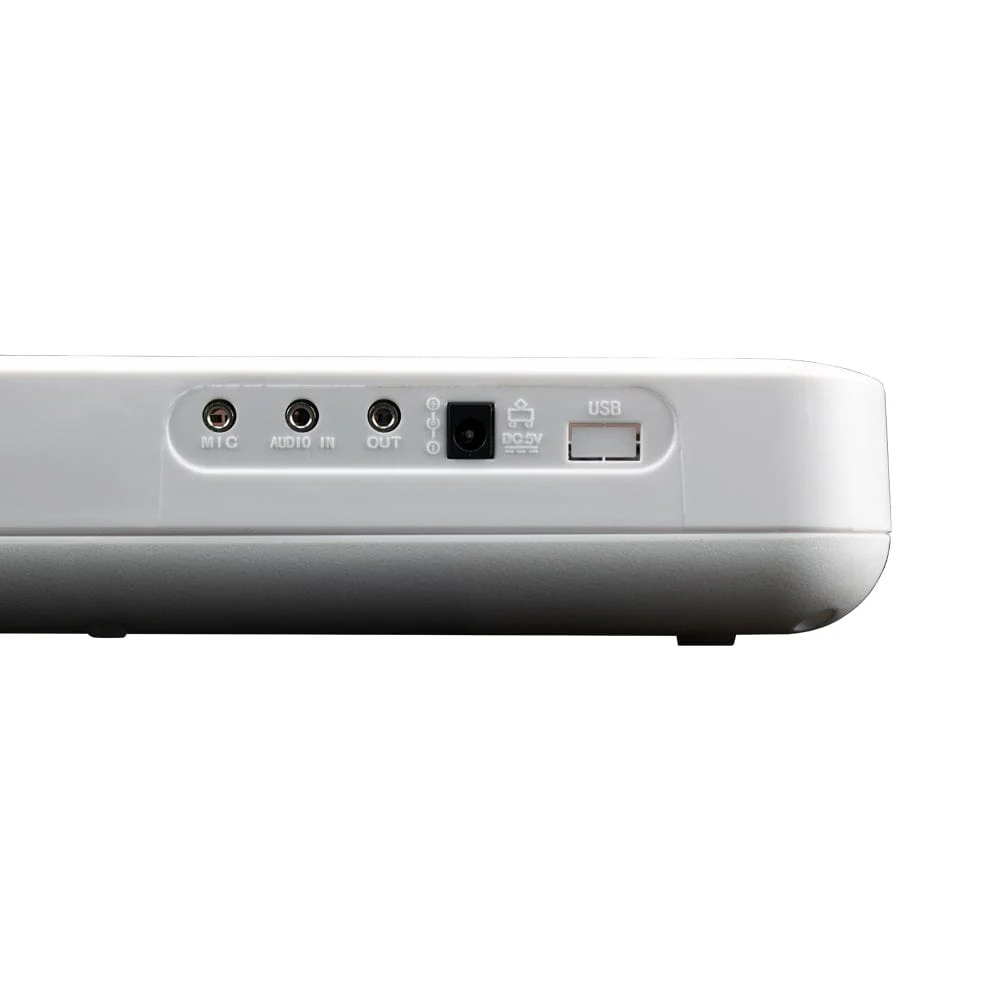 Henrix KB-601 Portable 61 Full Size Keys Keyboard with Adapter and Microphone - Image 14