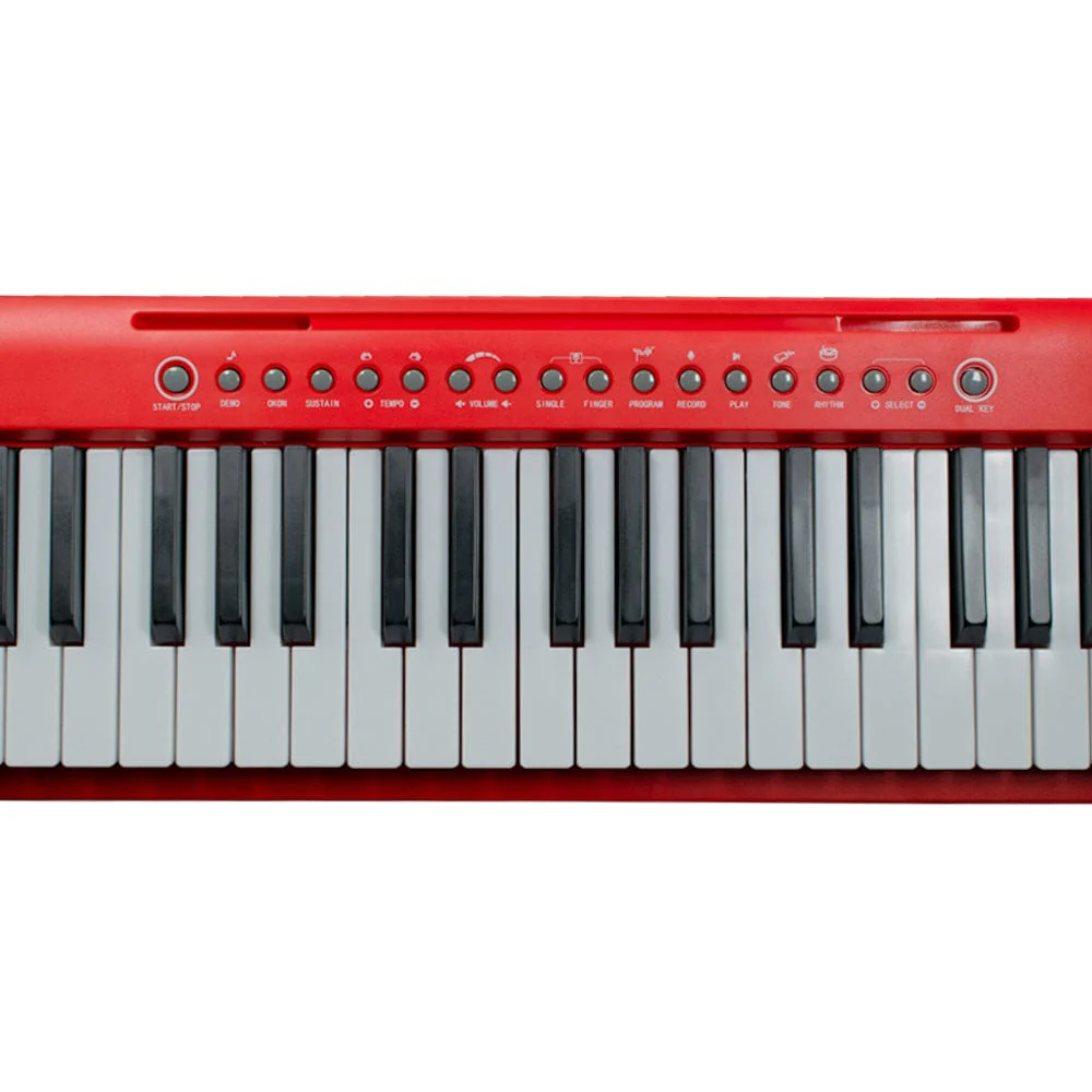 Henrix KB-601 Portable 61 Full Size Keys Keyboard with Adapter and Microphone - Image 20