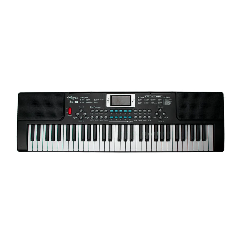 Henrix KB-61 Portable 61 Mini Key Keyboard with Microphone - Image 3