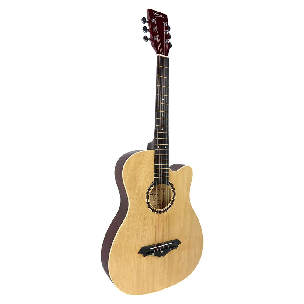 Henrix PRO 38C 38 Inch 6 String Cutaway Acoustic Guitar - Image 21