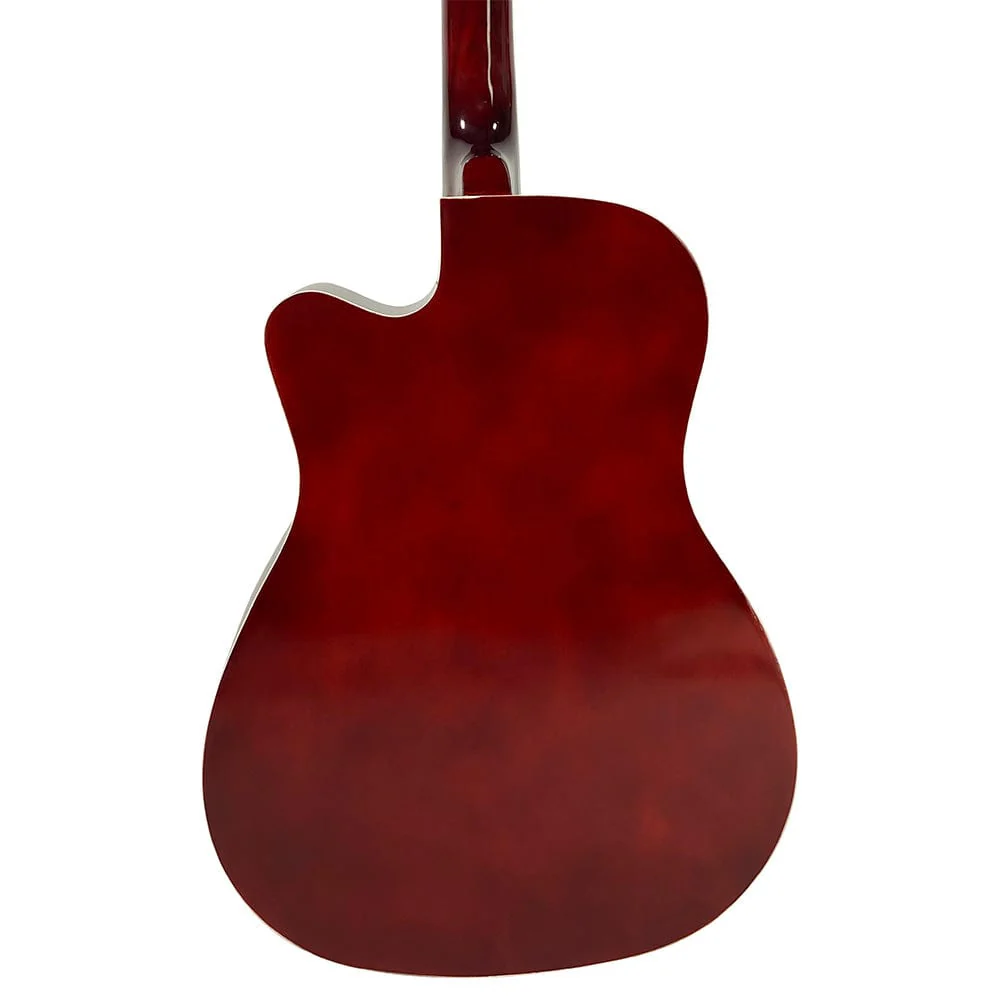 Henrix PRO 38C 38 Inch 6 String Cutaway Acoustic Guitar - Image 37