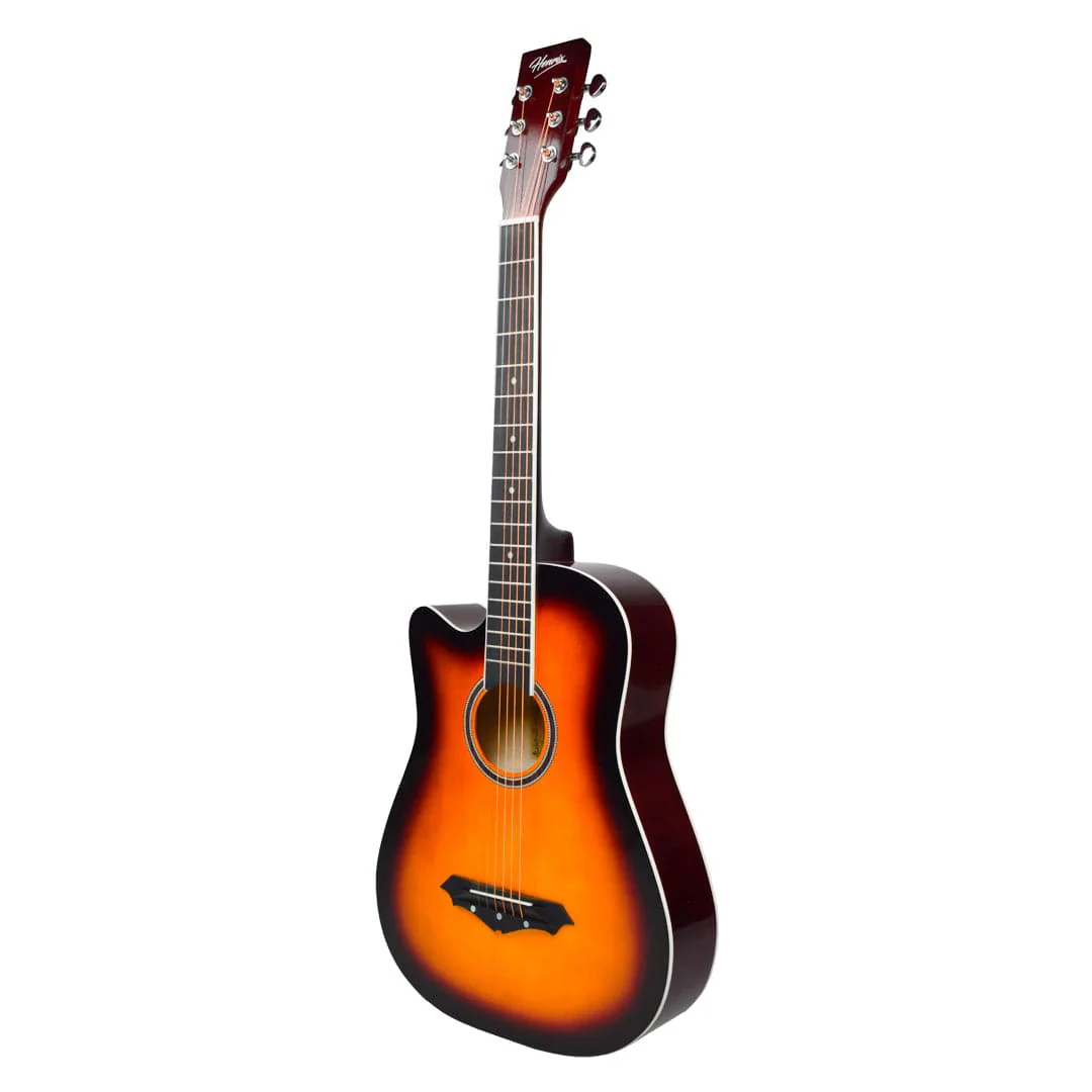Henrix PRO 38C 38 Inch 6 String Cutaway Acoustic Guitar - Image 64