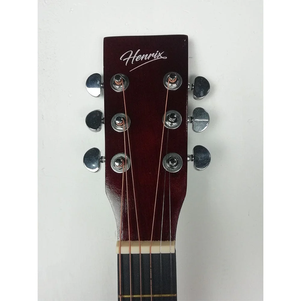 Henrix PRO 38 Inch 6 String Cutaway Acoustic Guitar - Open Box B Stock - Image 13
