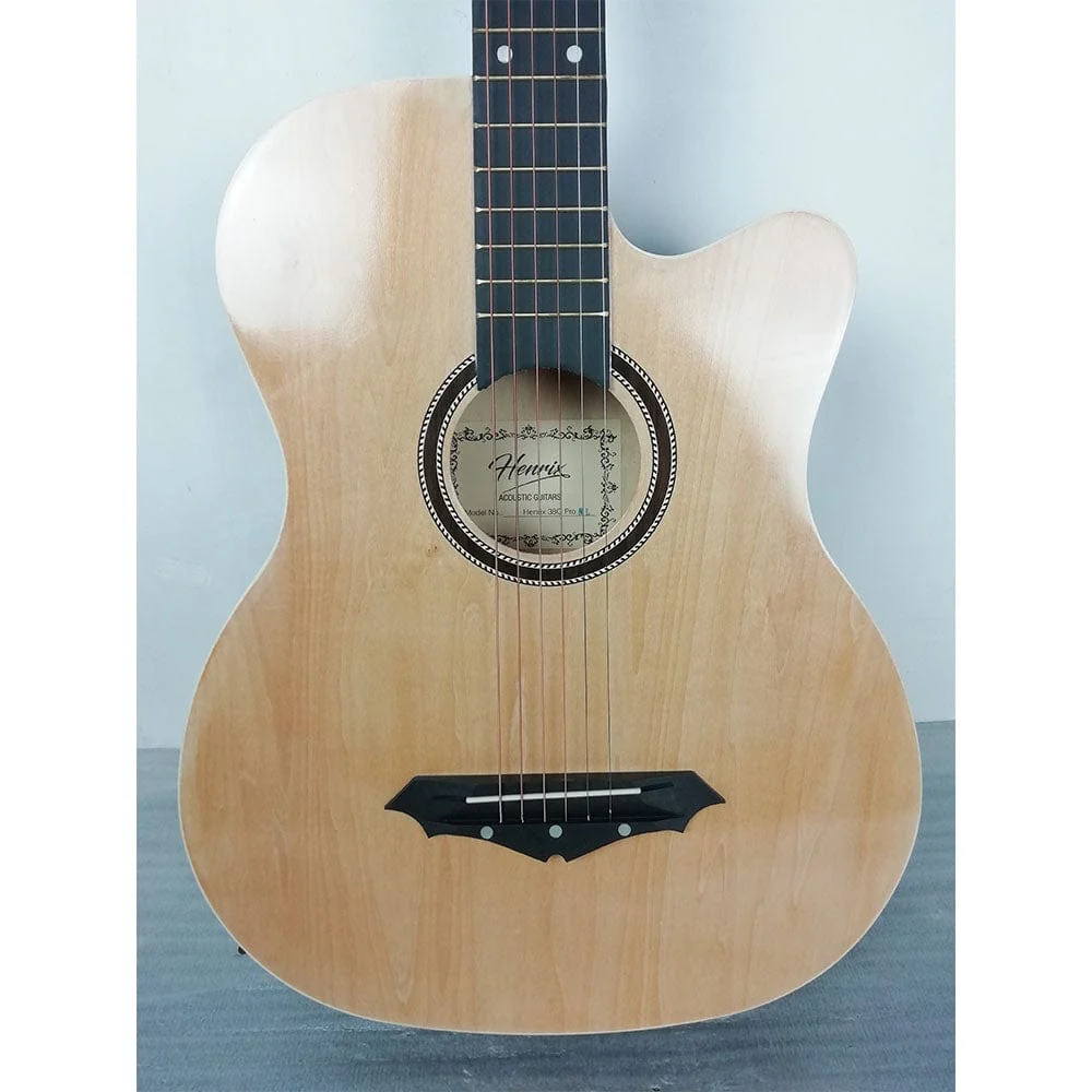 Henrix PRO 38 Inch 6 String Cutaway Acoustic Guitar - Open Box B Stock - Image 24