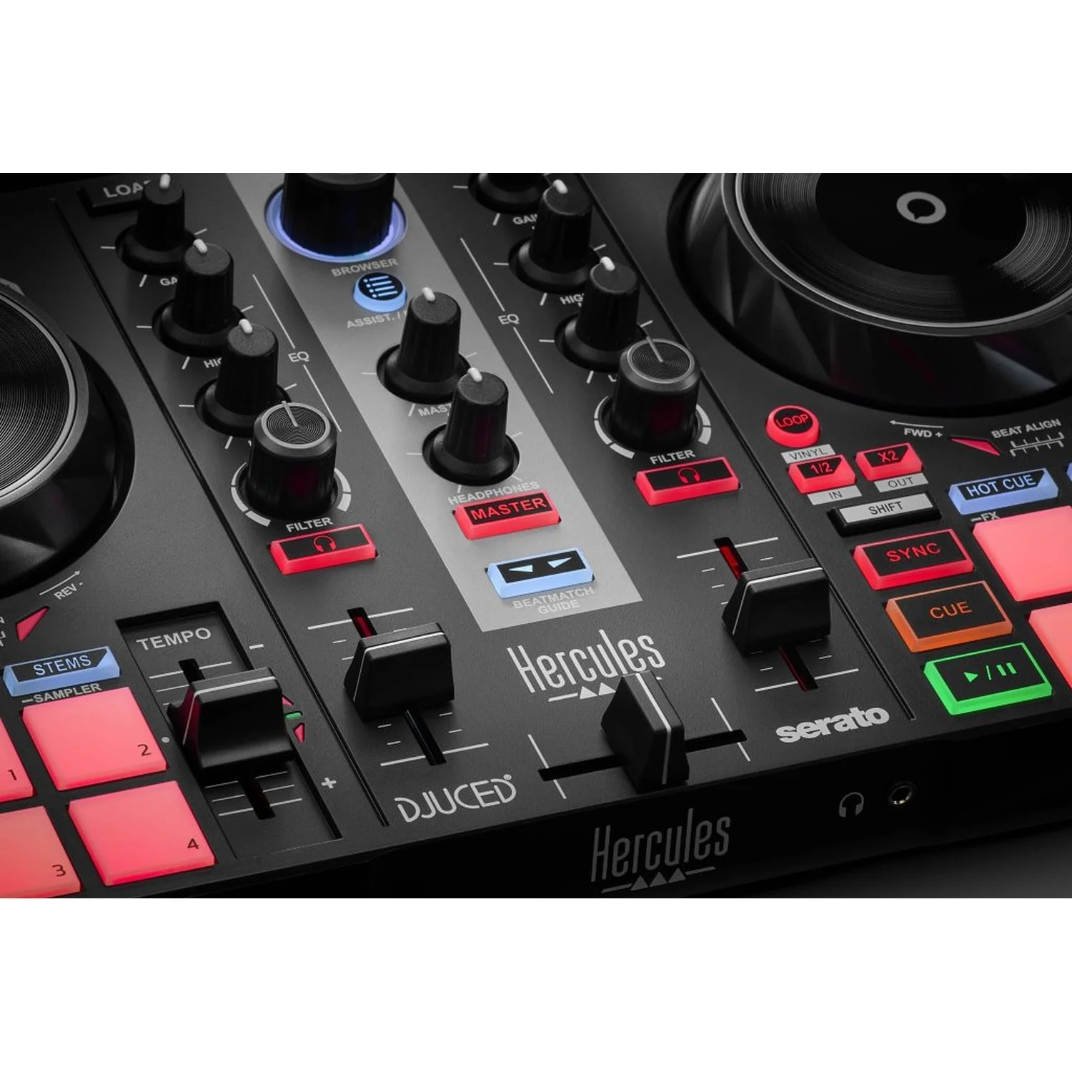Hercules DJ Control Inpulse 200 MK2 2-Deck DJ Mixer - Image 4