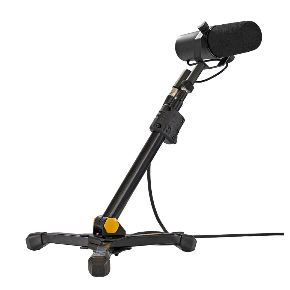Hercules MS300B Low Profile Straight Microphone Stand With EZ Mic Clip - Image 2