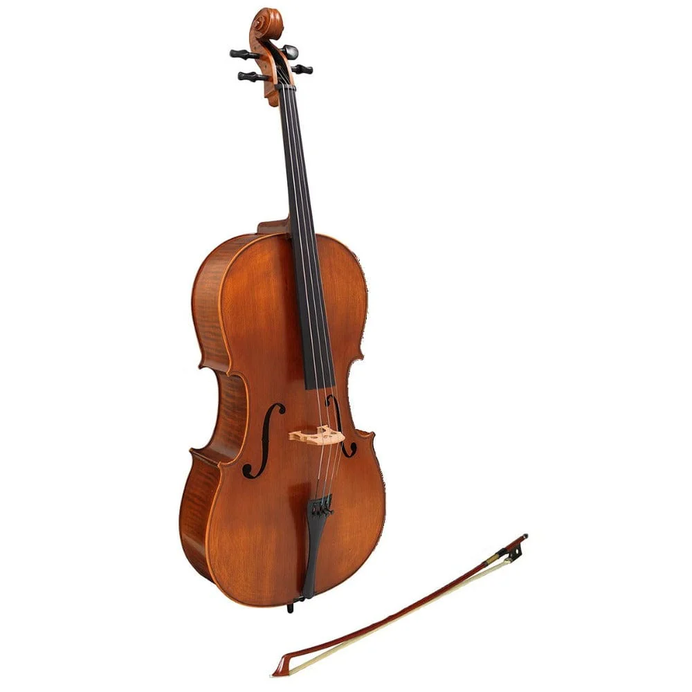 Hidersine 3182AG Full Outfit with Graphic Flame 4/4 Size Cello Vivente