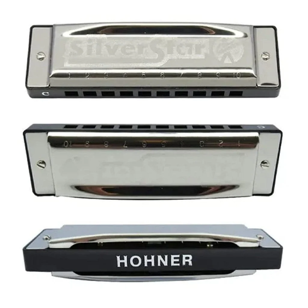 Hohner M50401X Silver Star C-Harmonica - Silver - Image 4