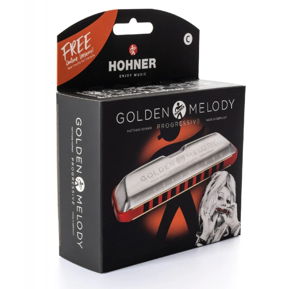 Hohner M54403X Key D Major Golden Melody Harmonica - Image 8
