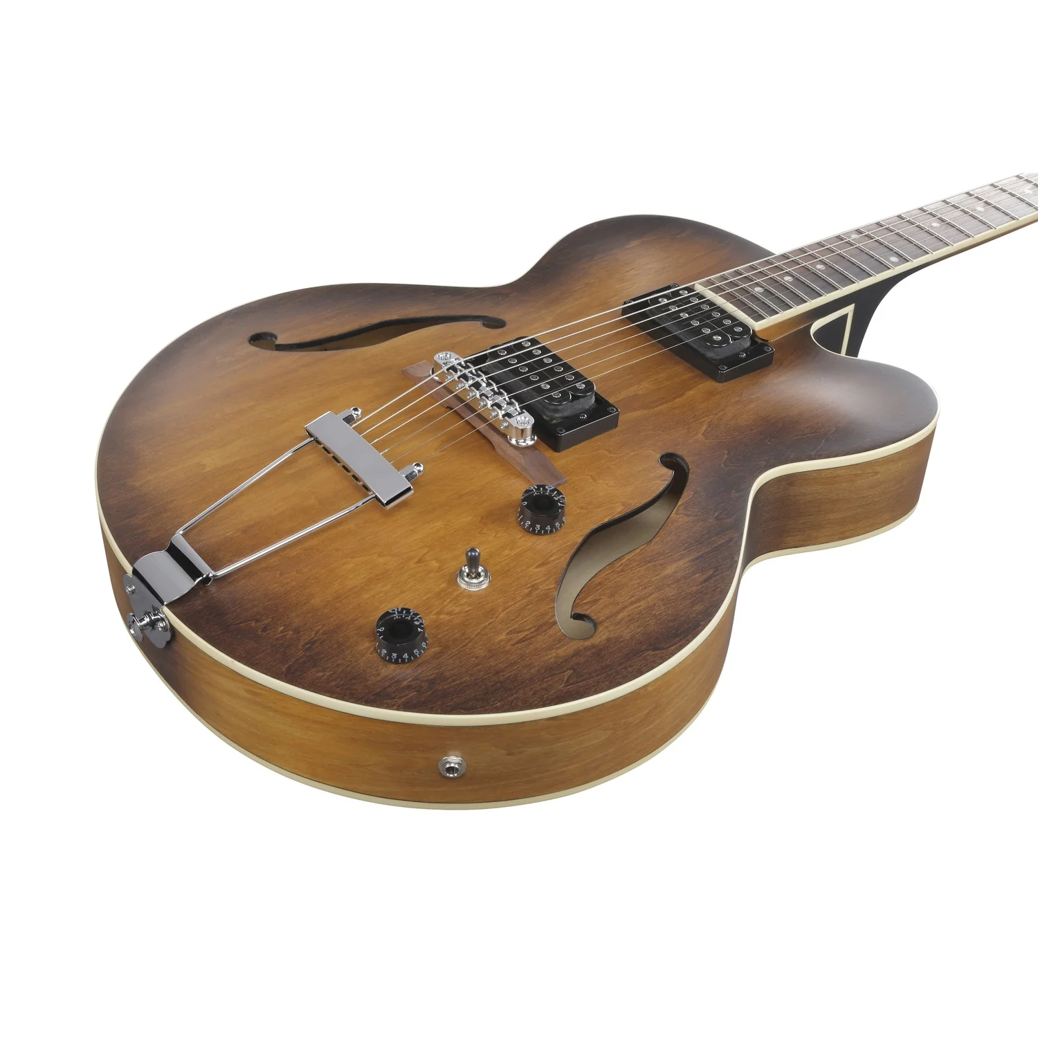 Ibanez Artcore AF55 Hollow-Body Electric Guitar - Tobacco Flat - Image 3