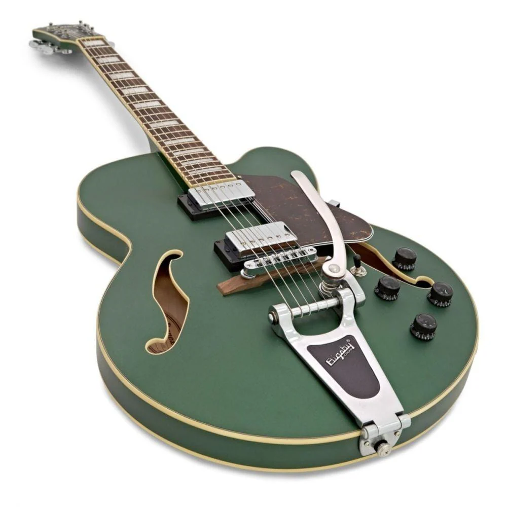 Ibanez AFS75T-MGF Artcore Electric Guitar- Metallic Green Flat - Image 2