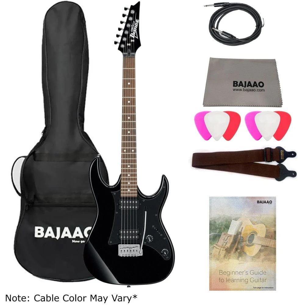 Ibanez GRX20 GIO Series 6-String Electric Guitar Bundle with Gigbag, Straps, Cloth, Picks, Cable & Ebook