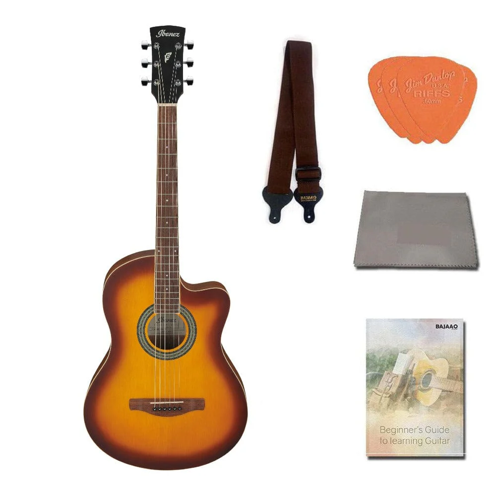 Ibanez MD39C 39 inch Cutaway Acoustic Guitar with Strap, Picks, Polishing Cloth & Ebook - Image 22