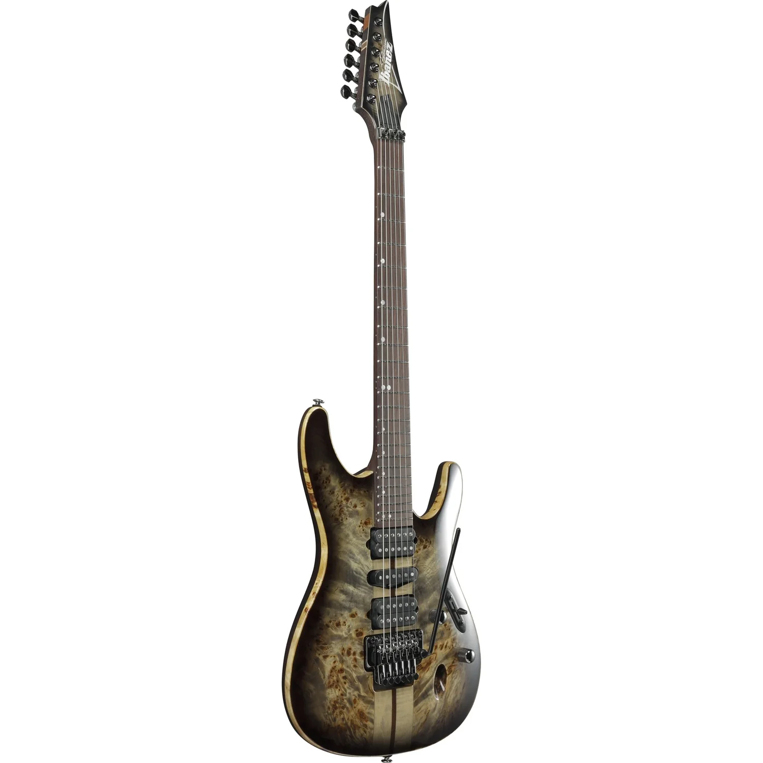 Ibanez S1070PBZ Premium 6-String Electric Guitar - Panga Panga Fretboard - Cerulean Blue Burst - Image 2