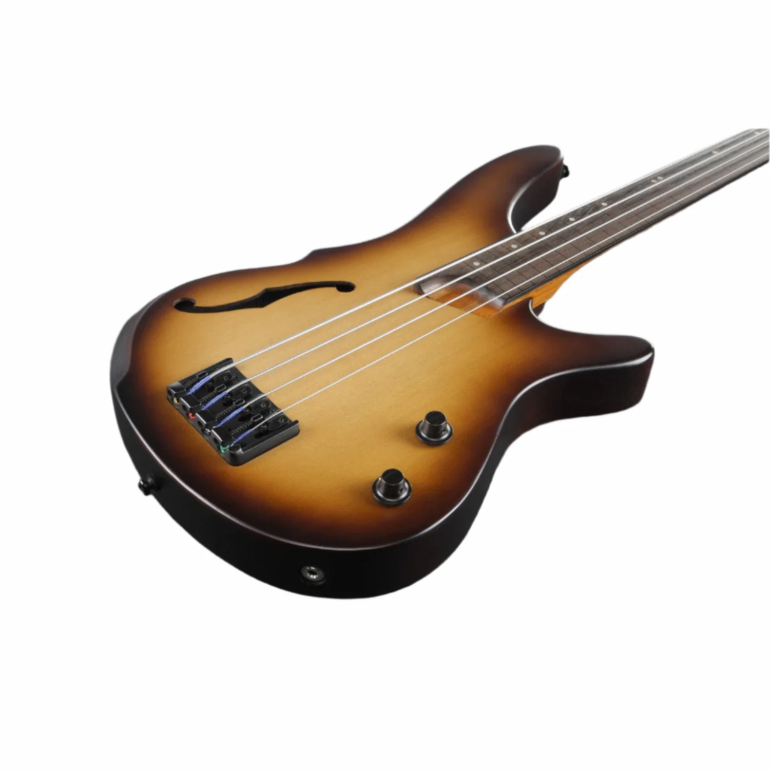 Ibanez SRH500F-NNF 4 String Fretless Bass Guitar - Natural Browned Burst Flat - Image 2
