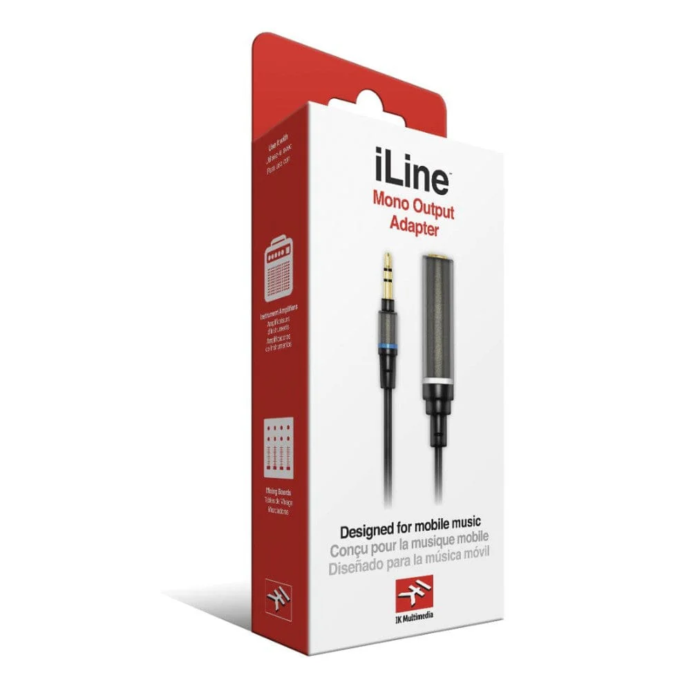 IK Multimedia I Line Mono Output Adapter Cable - Black