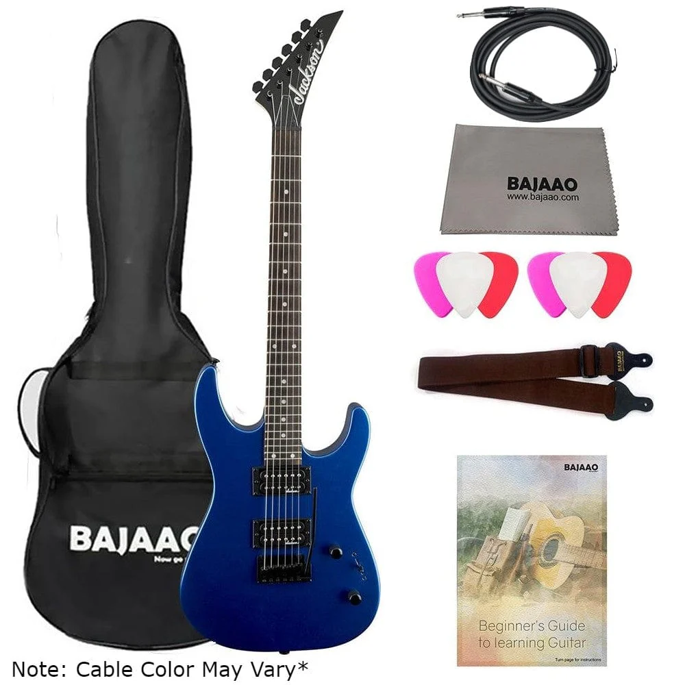 Jackson JS12 Dinky Electric Guitar Bundle with Gigbag, Cable, Picks, Strap, Cloth & Ebook - Image 2